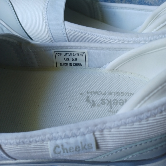 Tony Little Cheeks White Lightweight Walker Walk Slip on Shoe NEW - Picture 5 of 6